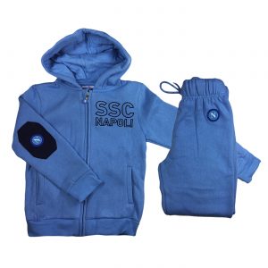 Tuta Azzurra Con Cappuccio Neonato SSC NAPOLI