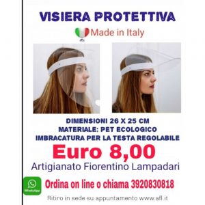 Visiera Protettiva Made In Italy In PET ECOLOGICO
