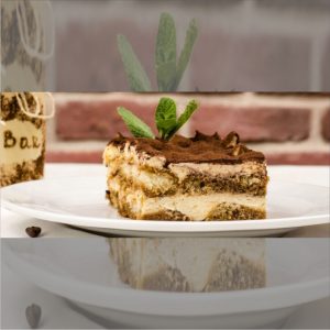 Tiramisù aromatizzato al gin 400 Conigli premium Coffee.