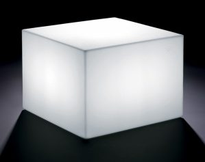 Tavolino luminoso cubo senza ripiano